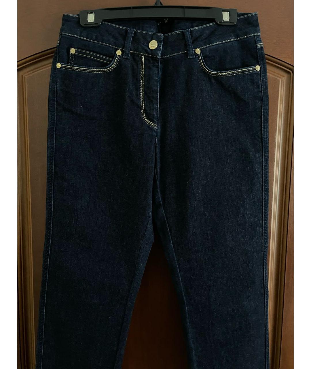 ESCADA Темно-синие хлопковые прямые джинсы, фото 2