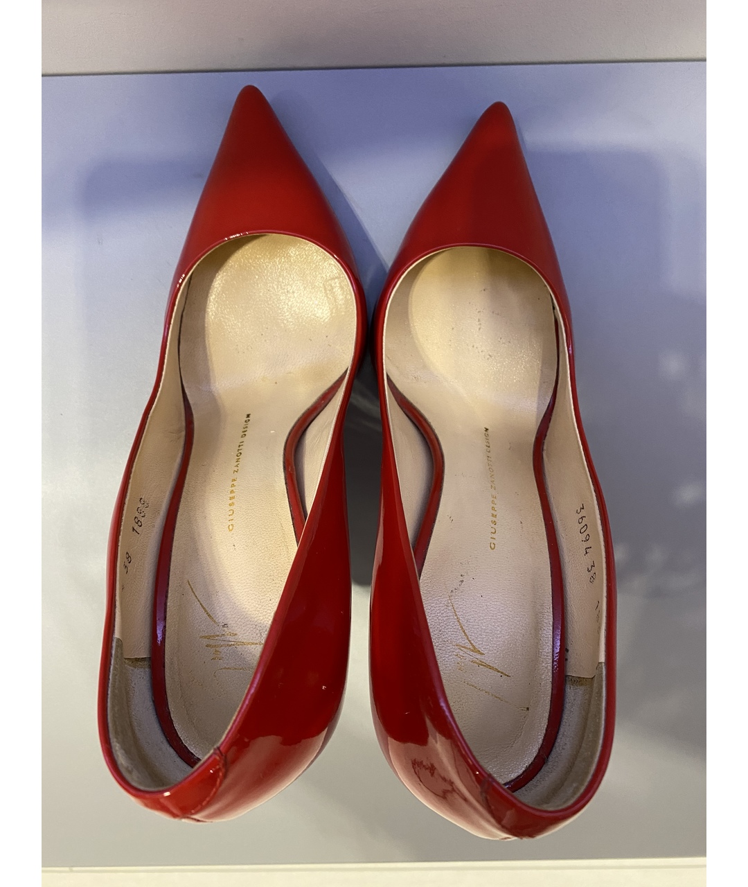 GIUSEPPE ZANOTTI DESIGN Красные туфли из лакированной кожи, фото 3
