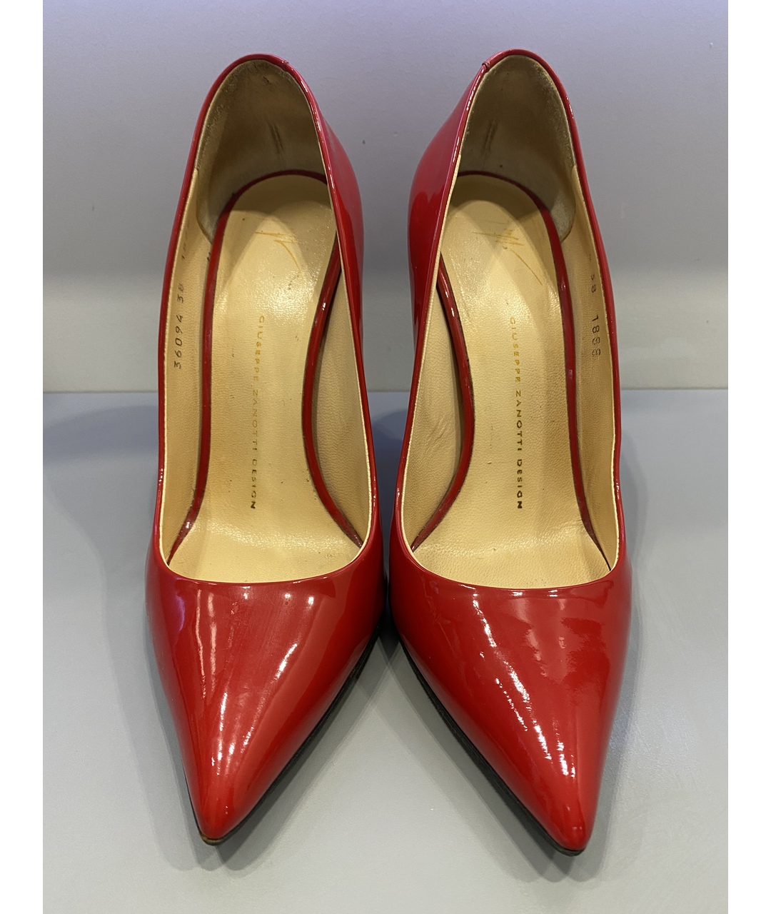 GIUSEPPE ZANOTTI DESIGN Красные туфли из лакированной кожи, фото 2