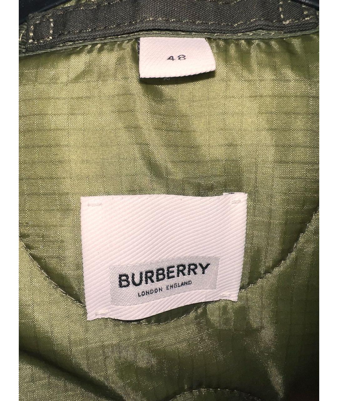 BURBERRY Зеленая парка, фото 2