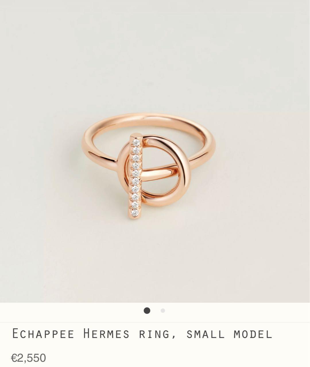 HERMES Золотое кольцо из розового золота, фото 5
