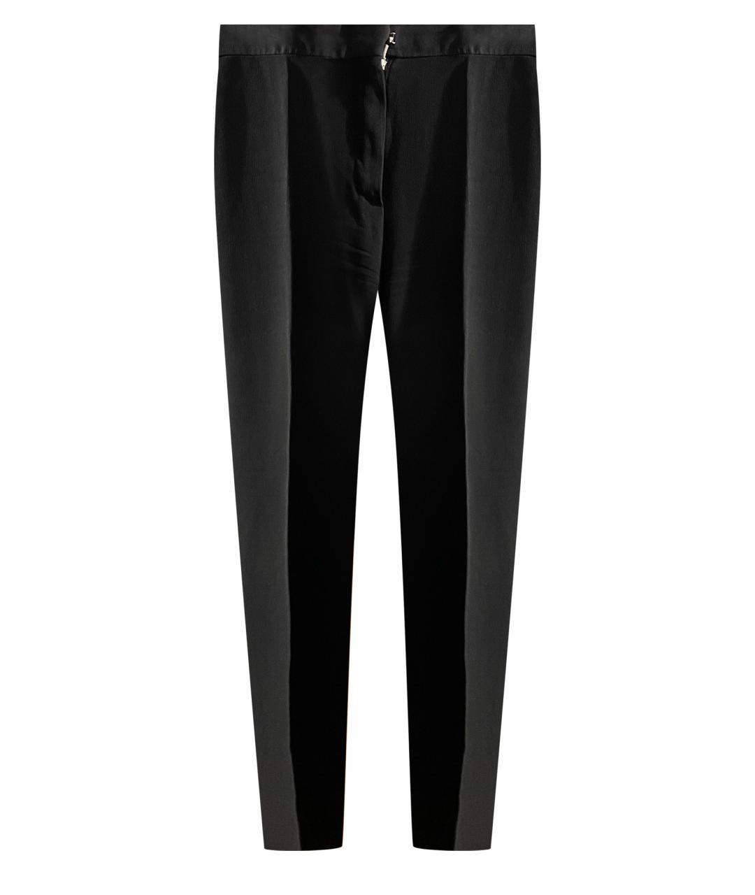 LOUIS VUITTON PRE-OWNED Черные вискозные прямые брюки, фото 1