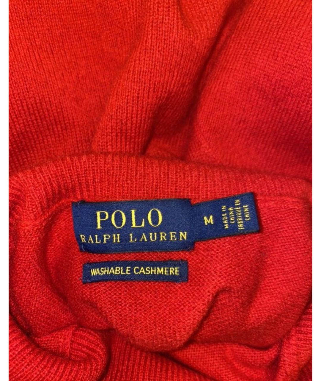 POLO RALPH LAUREN Красный кашемировый джемпер / свитер, фото 3