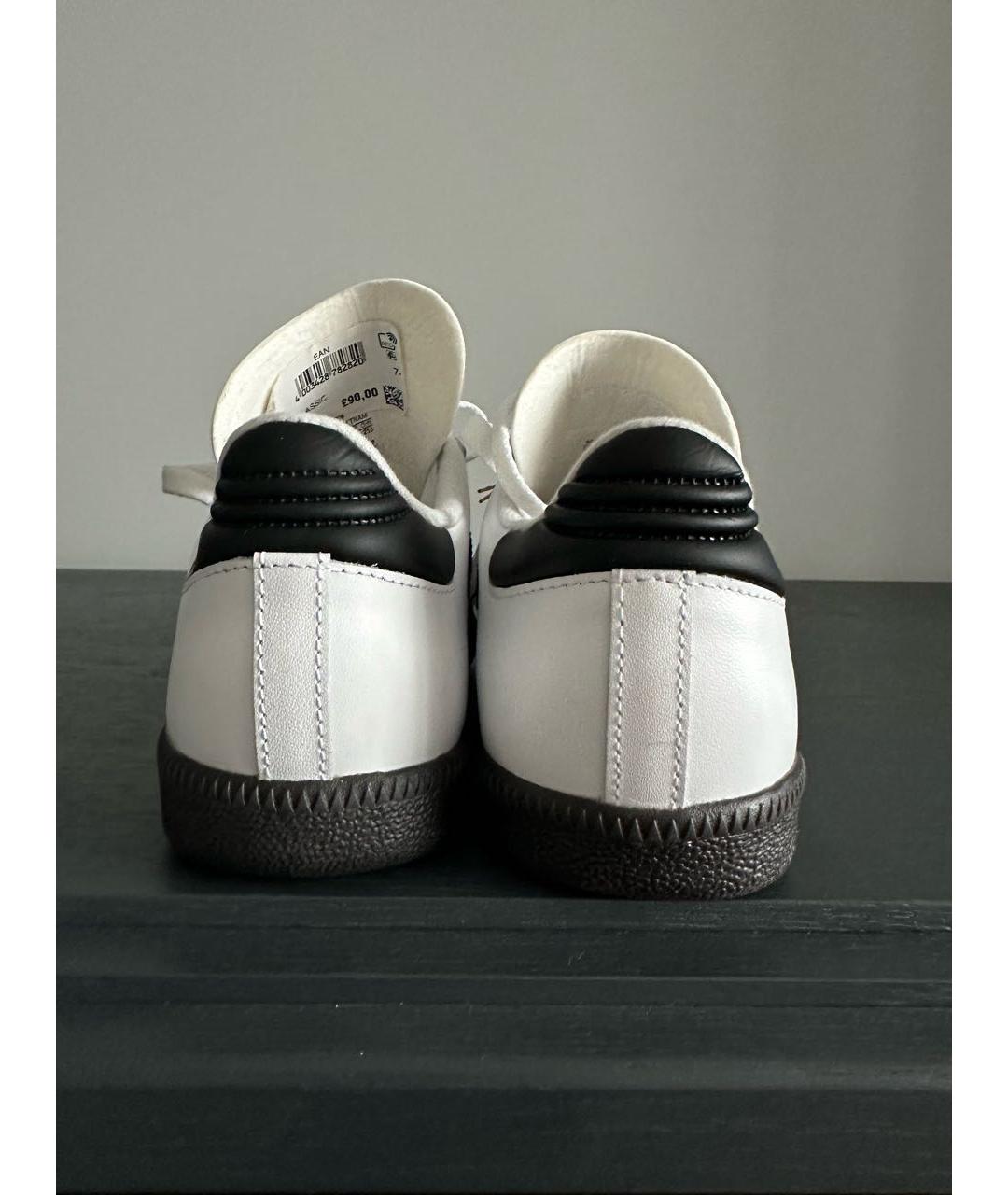 ADIDAS Белые кроссовки из искусственной кожи, фото 4
