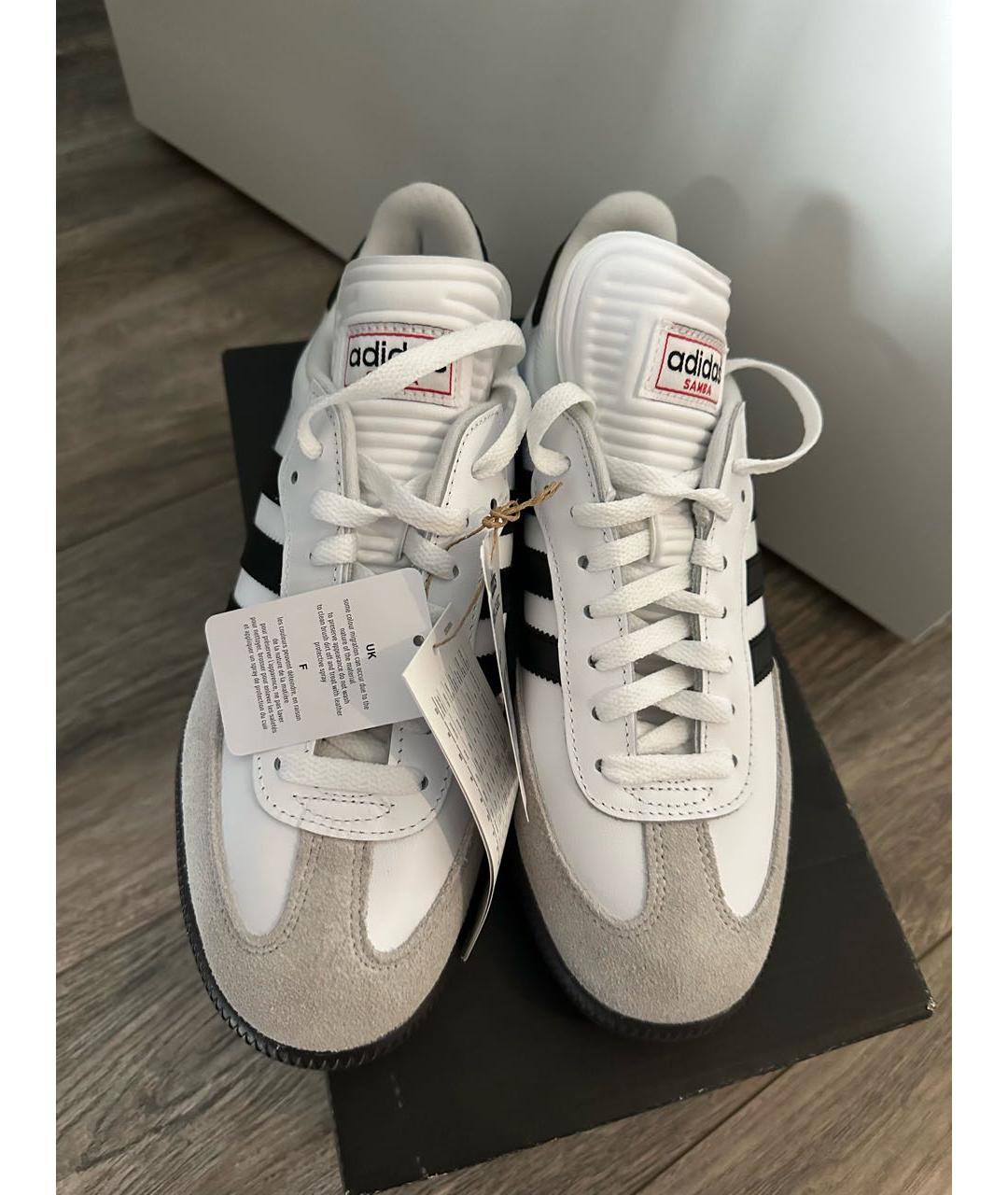 ADIDAS Белые кроссовки из искусственной кожи, фото 2