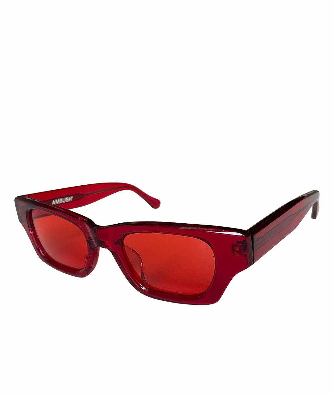 AMBUSH Красные пластиковые солнцезащитные очки, фото 1