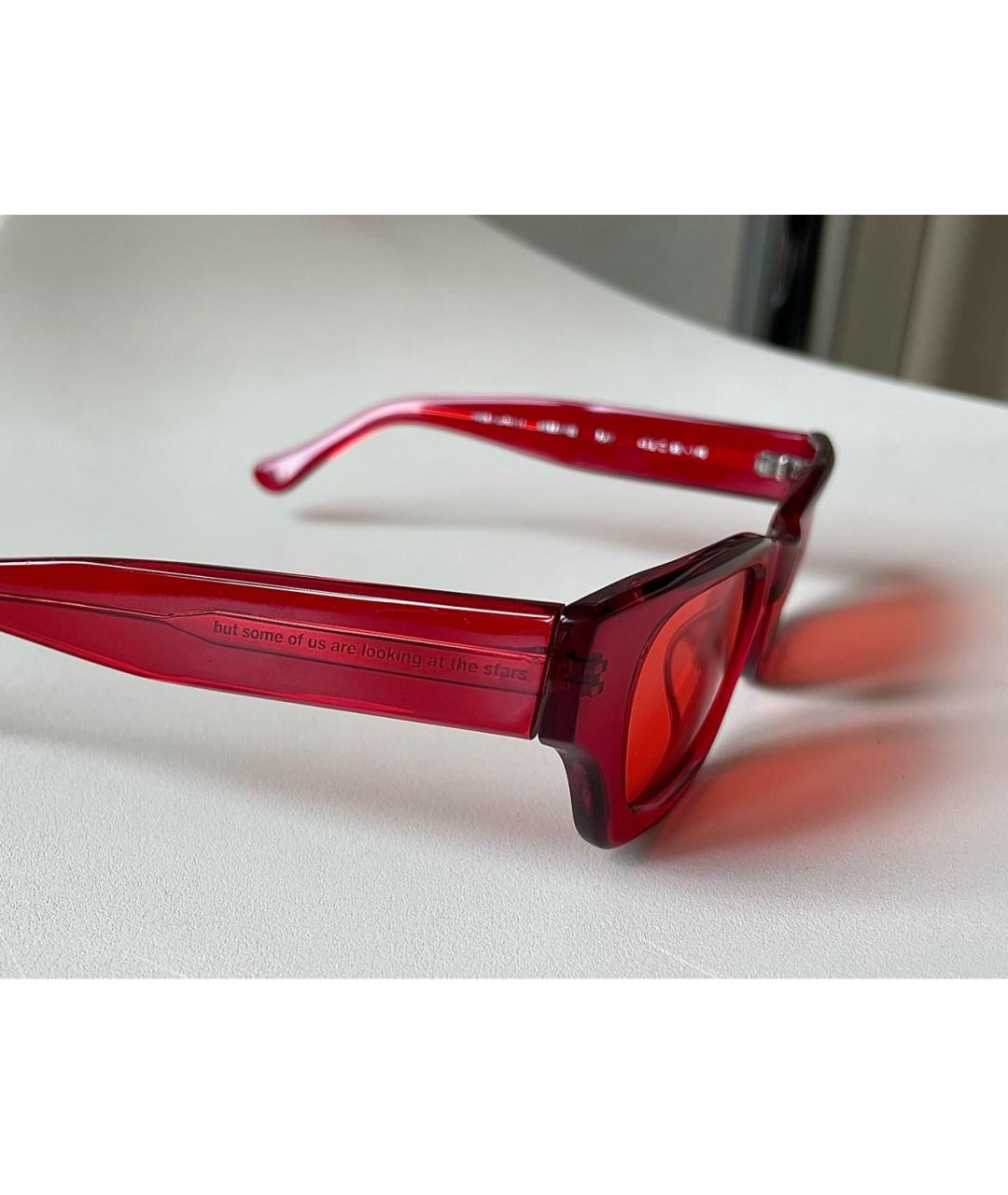 AMBUSH Красные пластиковые солнцезащитные очки, фото 5