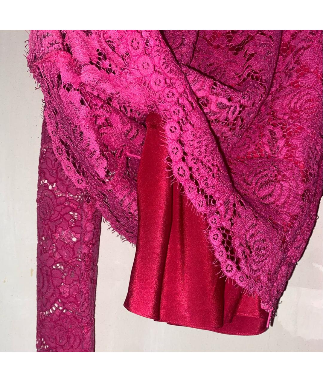 PINKO Розовая кружевная блузы, фото 3