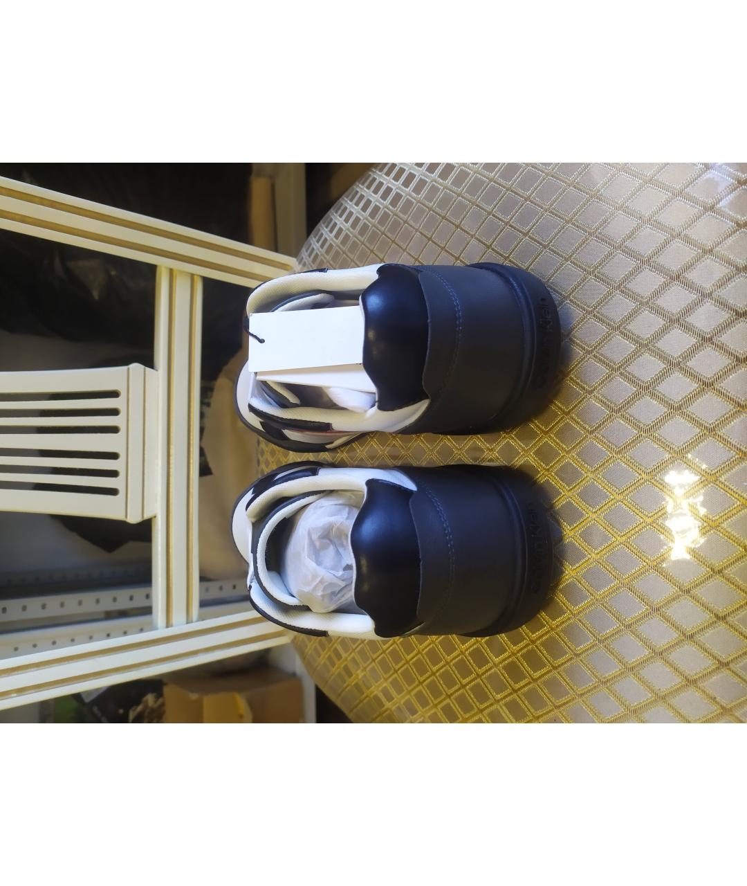 CALVIN KLEIN Белые низкие кроссовки / кеды, фото 4