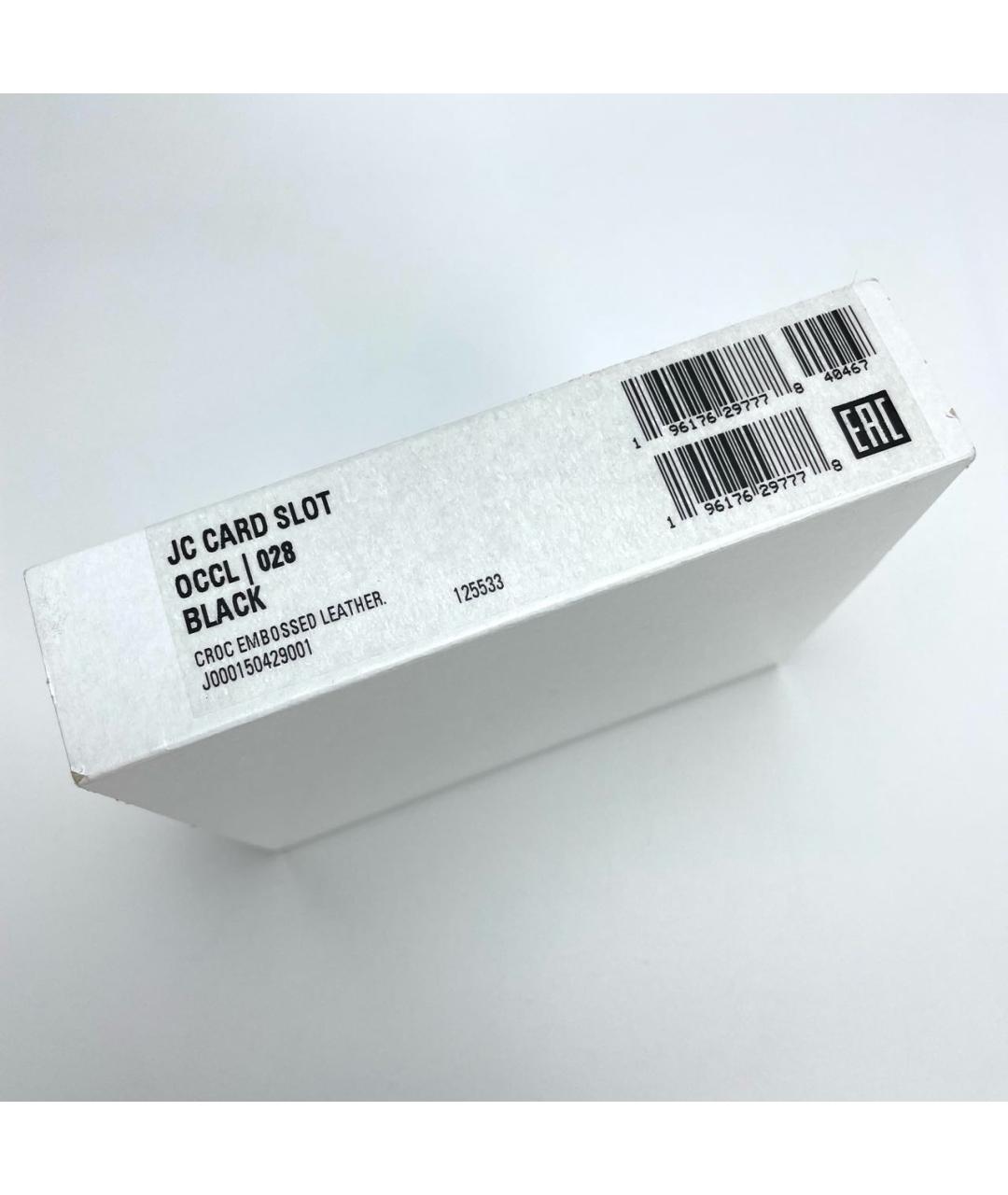 JIMMY CHOO Черный кожаный кардхолдер, фото 7