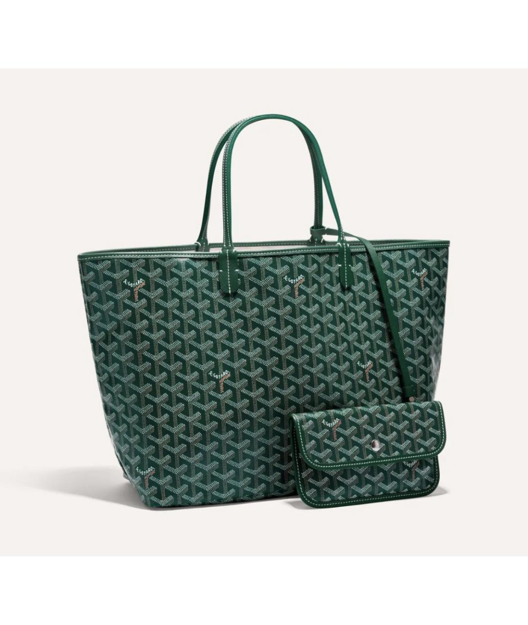 GOYARD Зеленая сумка тоут, фото 8