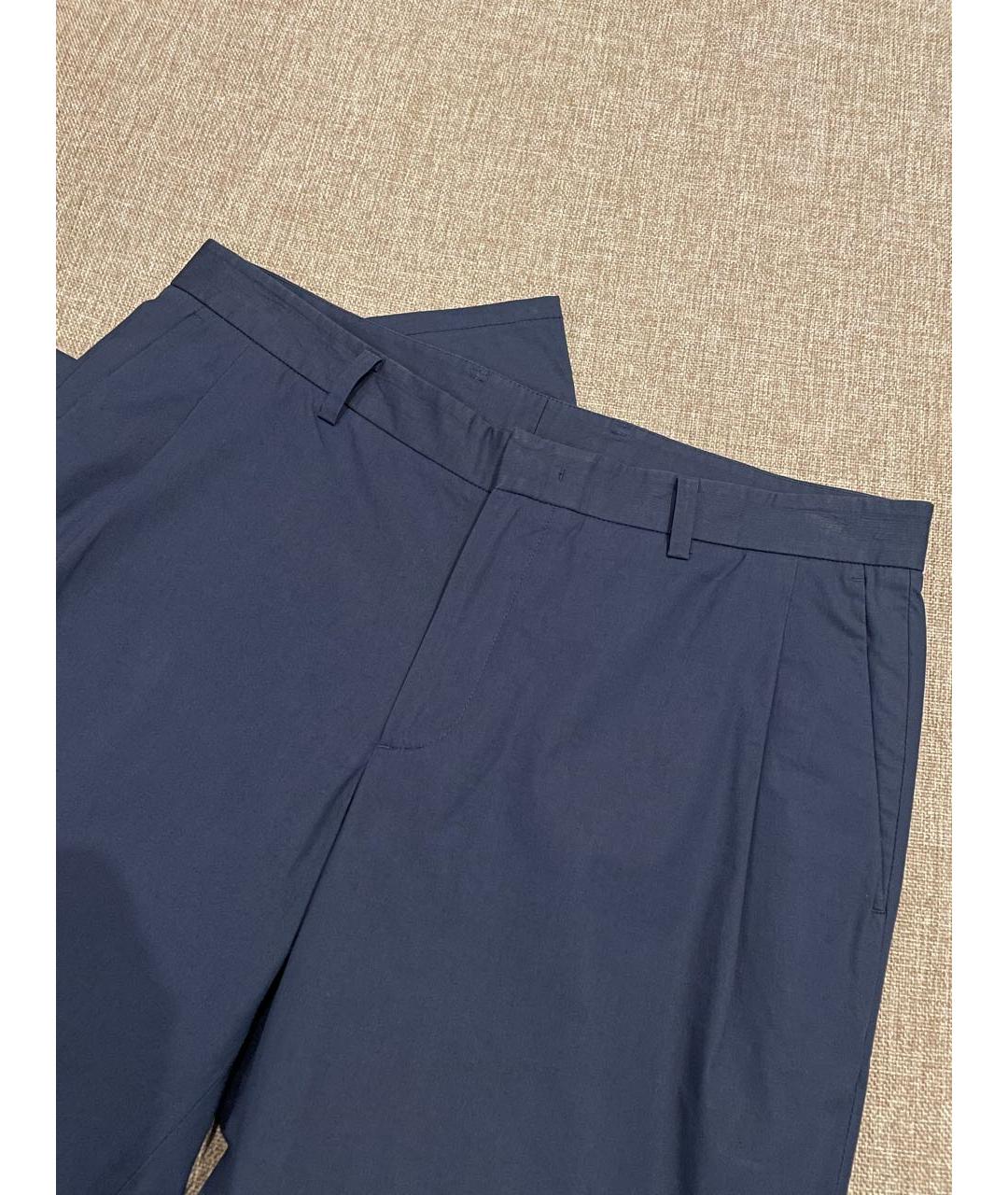 WOOYOUNGMI Темно-синие хлопковые брюки чинос, фото 3