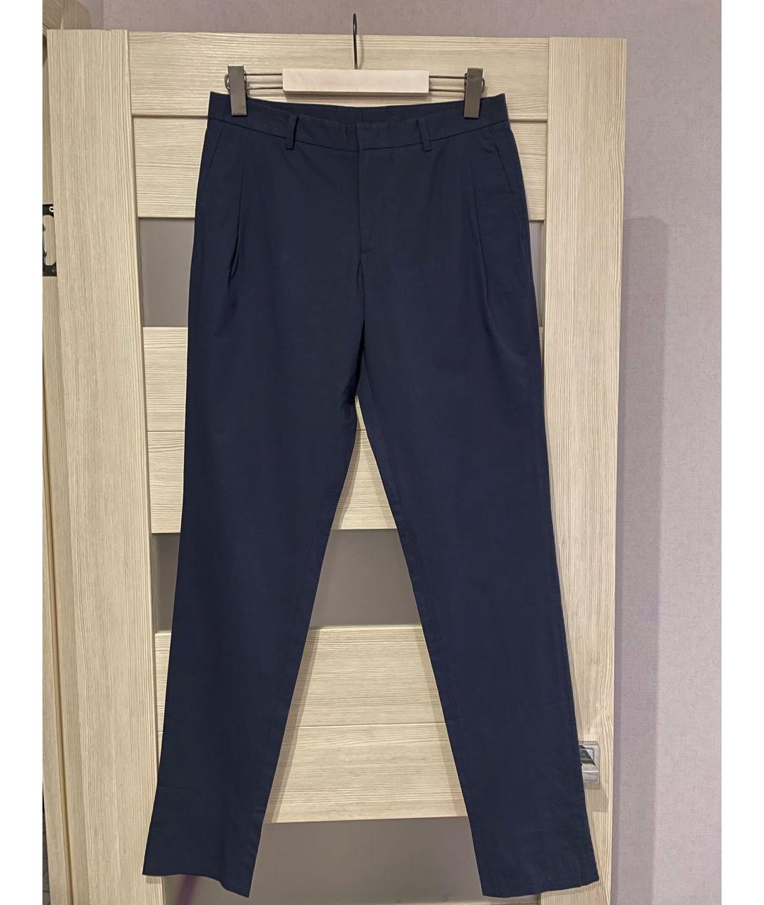 WOOYOUNGMI Темно-синие хлопковые брюки чинос, фото 6