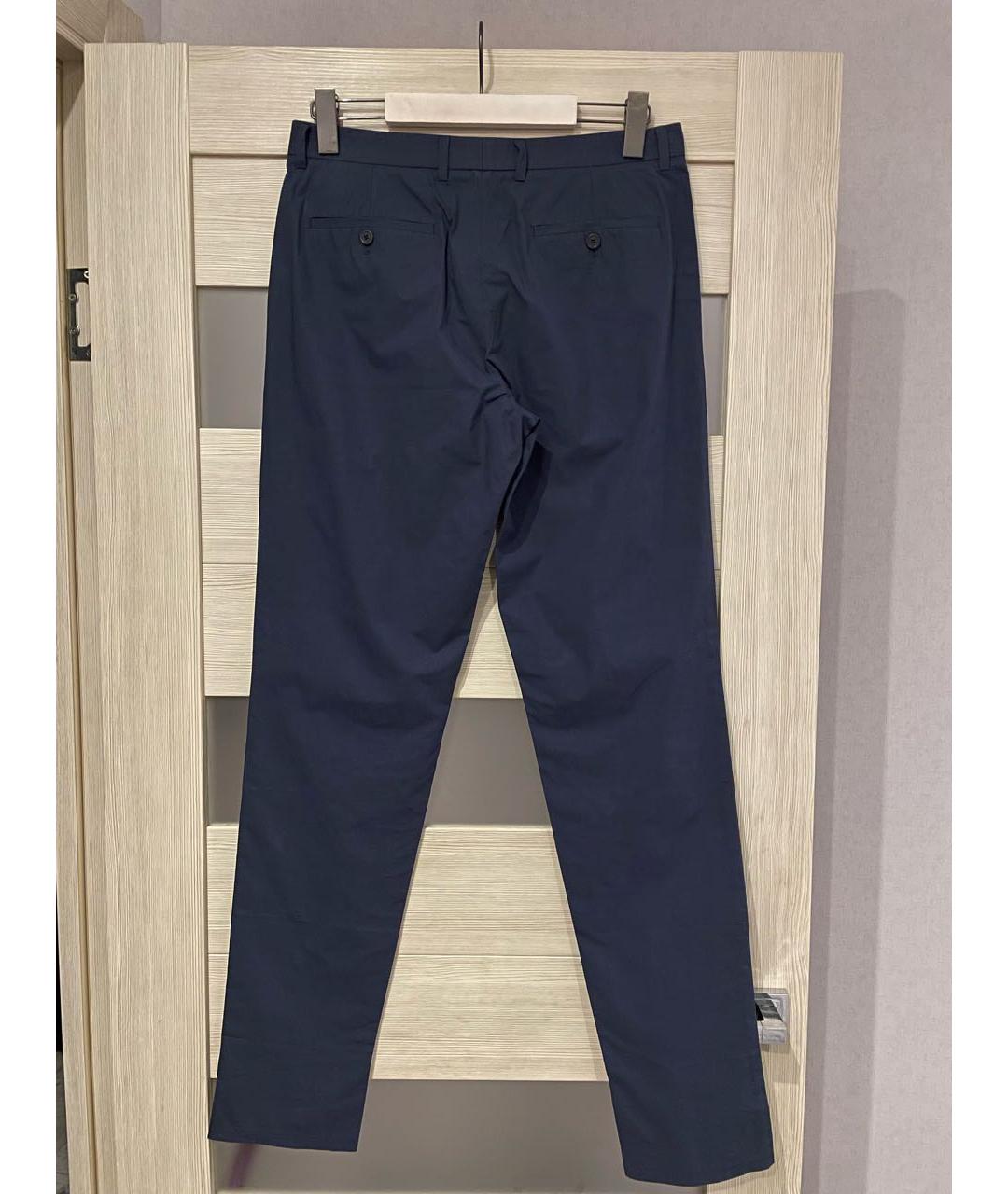 WOOYOUNGMI Темно-синие хлопковые брюки чинос, фото 2