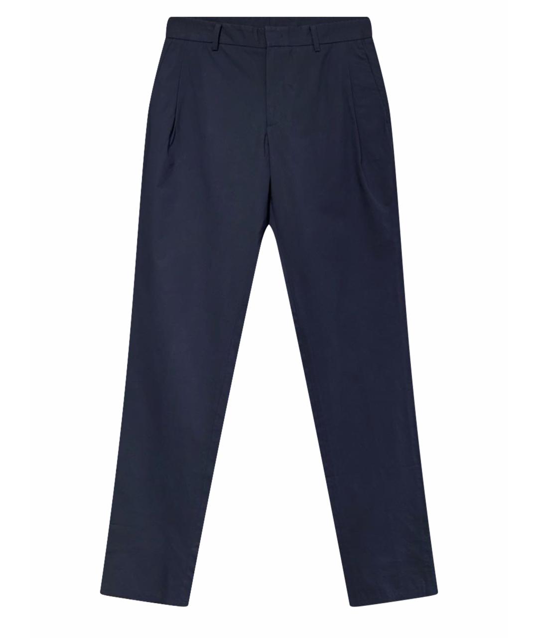 WOOYOUNGMI Темно-синие хлопковые брюки чинос, фото 1