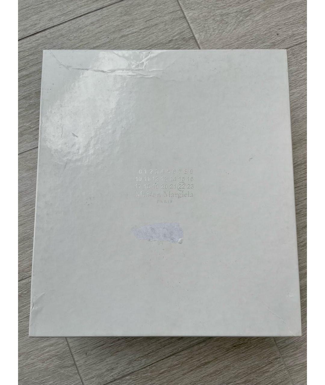 MAISON MARGIELA Черные кожаные ботинки, фото 7