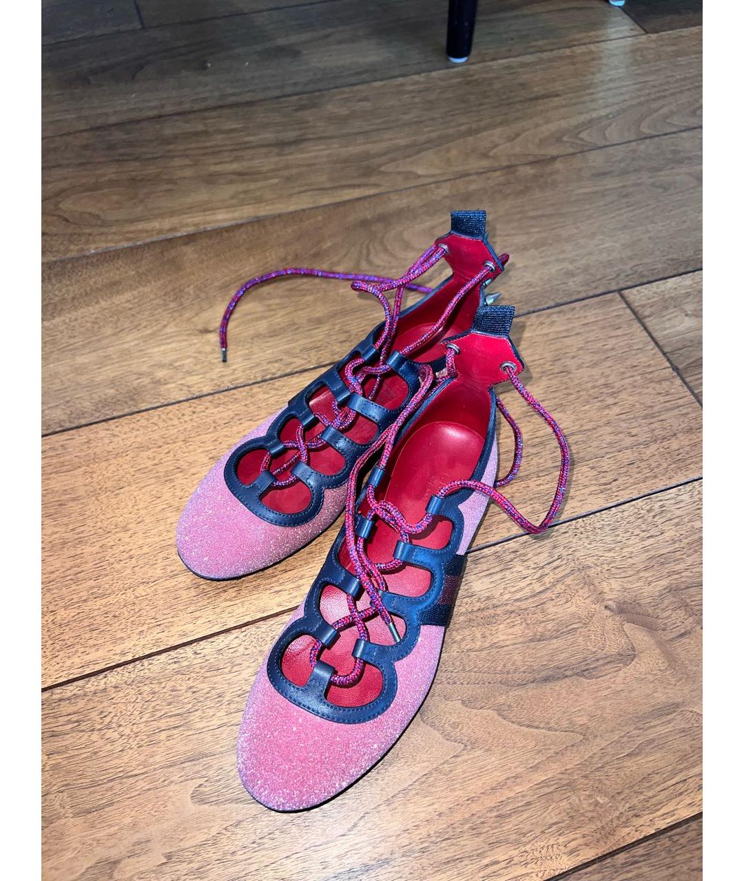 GUCCI Розовые балетки, фото 2