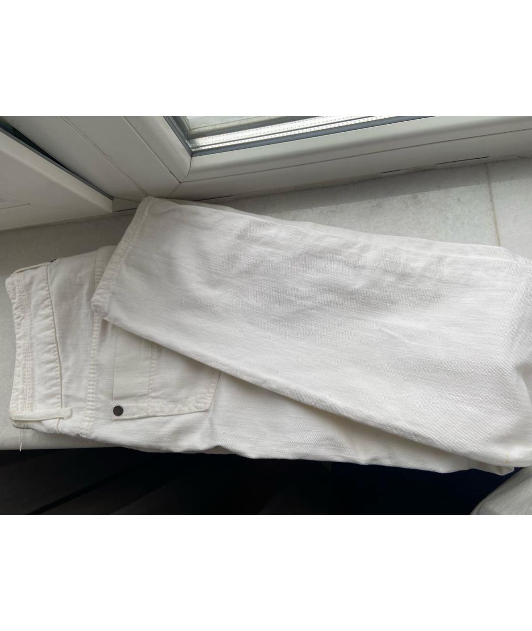 DONDUP Белые хлопковые джинсы слим, фото 4