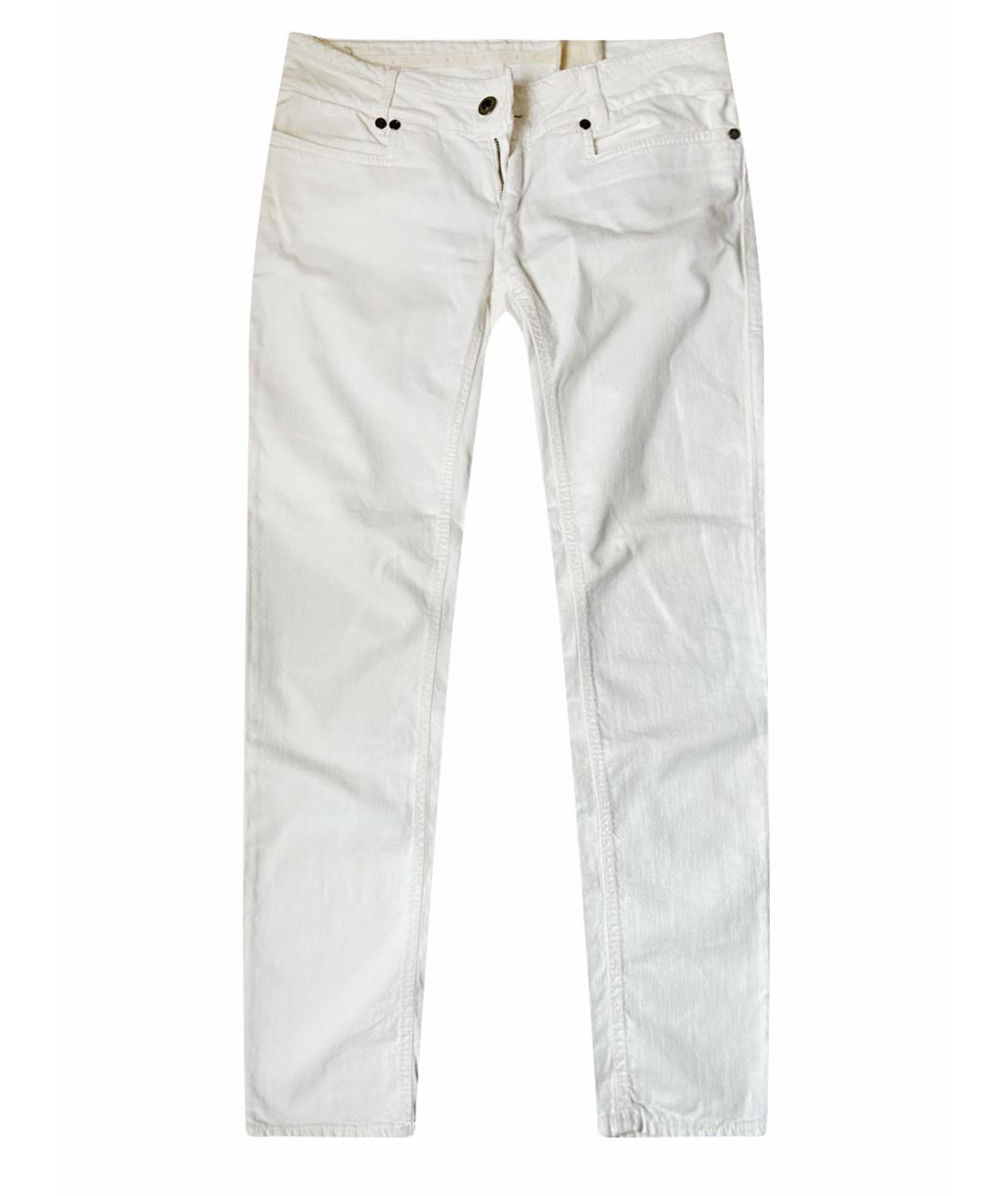 DONDUP Белые хлопковые джинсы слим, фото 1
