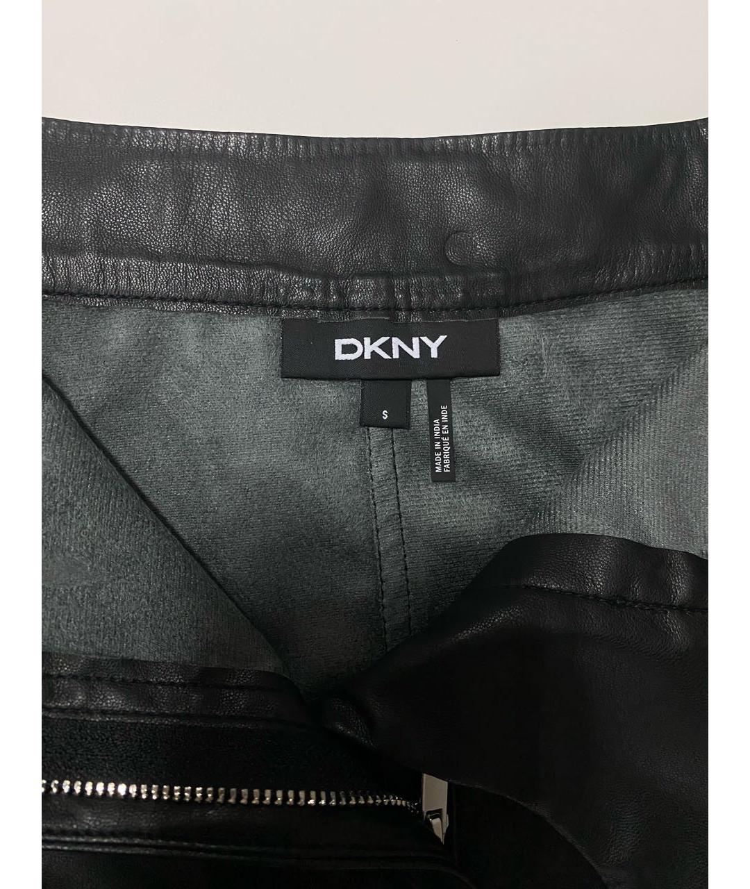 DKNY Черная полиэстеровая юбка миди, фото 2