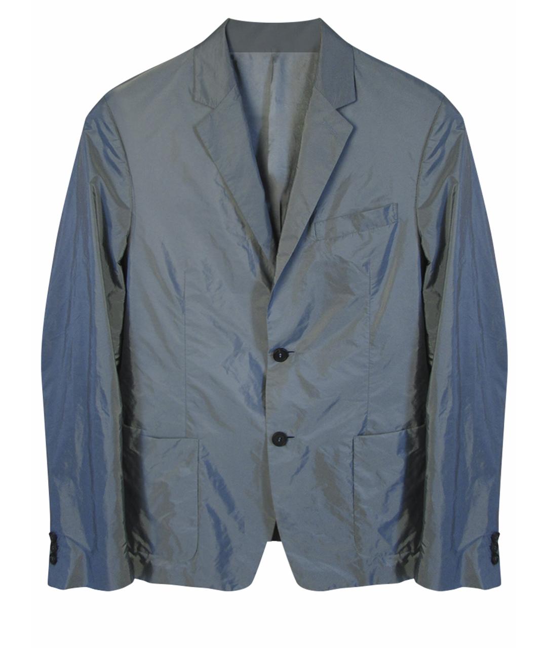 PRADA Серый синтетический пиджак, фото 1