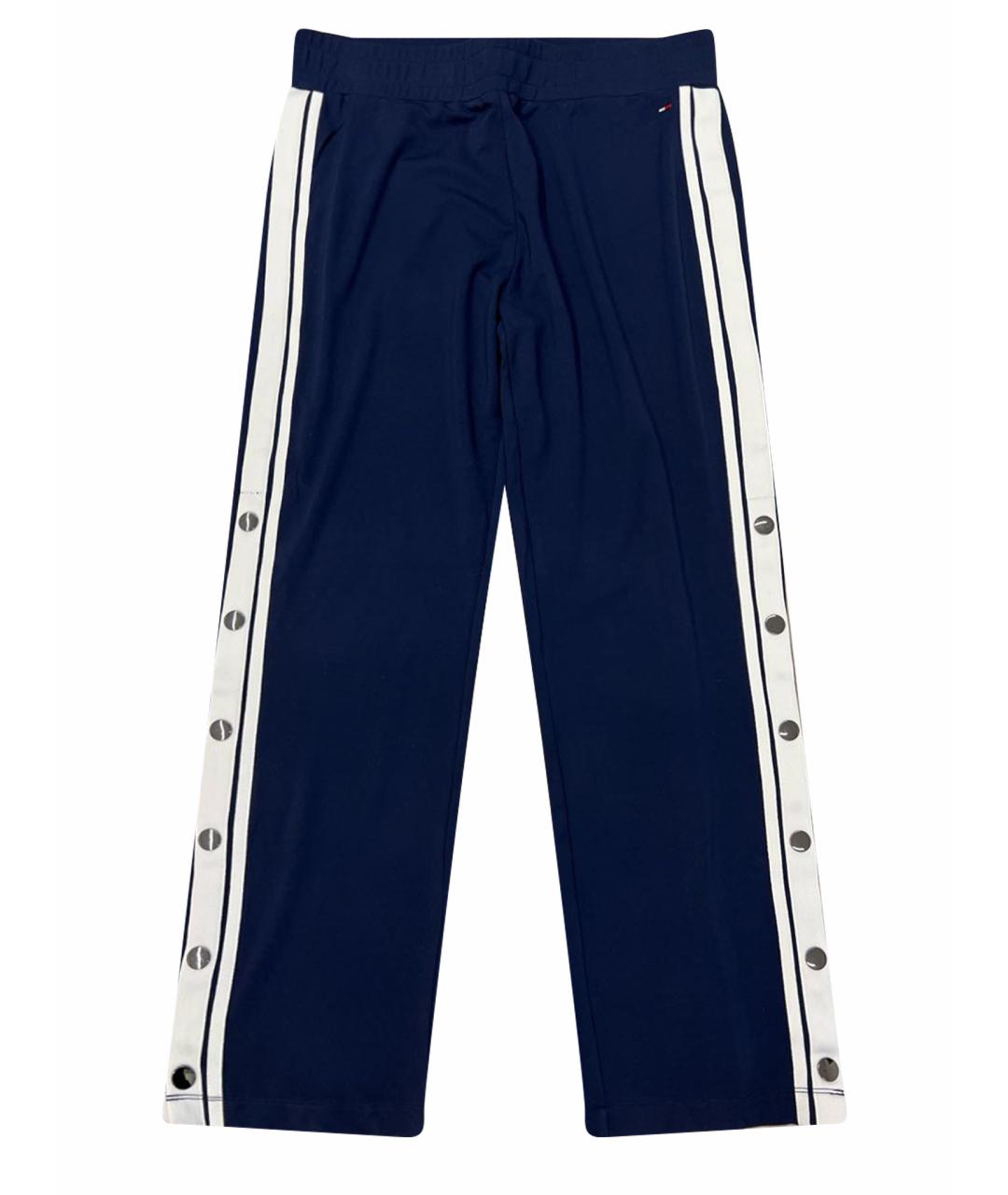 TOMMY HILFIGER Темно-синие вискозные спортивные брюки и шорты, фото 1