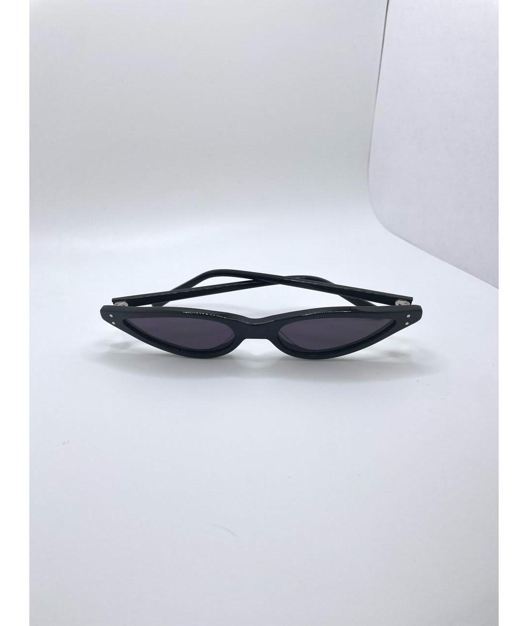 GEORGE KEBURIA Черные пластиковые солнцезащитные очки, фото 5