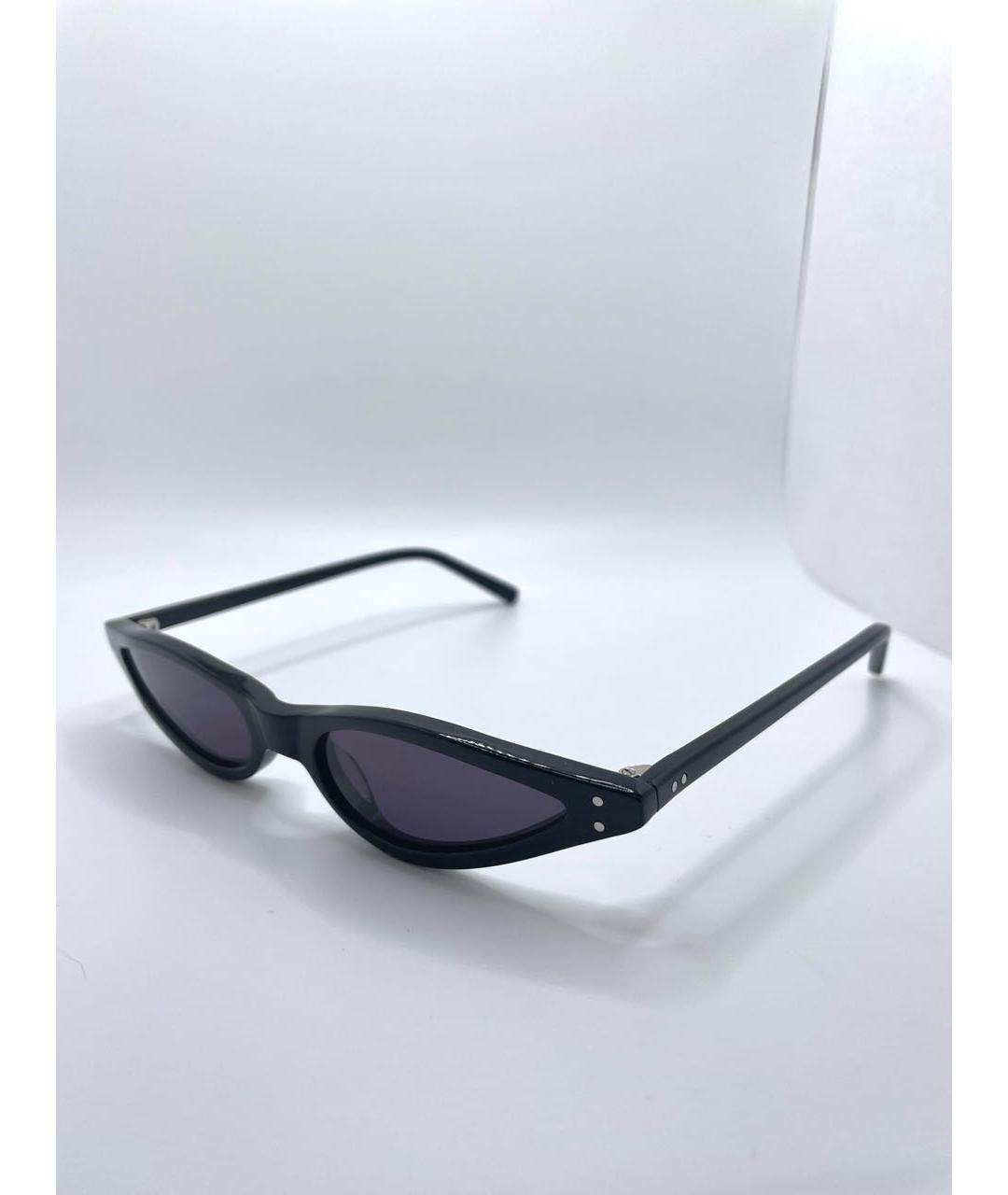 GEORGE KEBURIA Черные пластиковые солнцезащитные очки, фото 2
