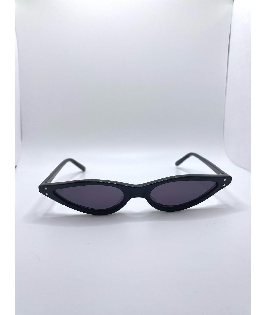 GEORGE KEBURIA Черные пластиковые солнцезащитные очки, фото 9