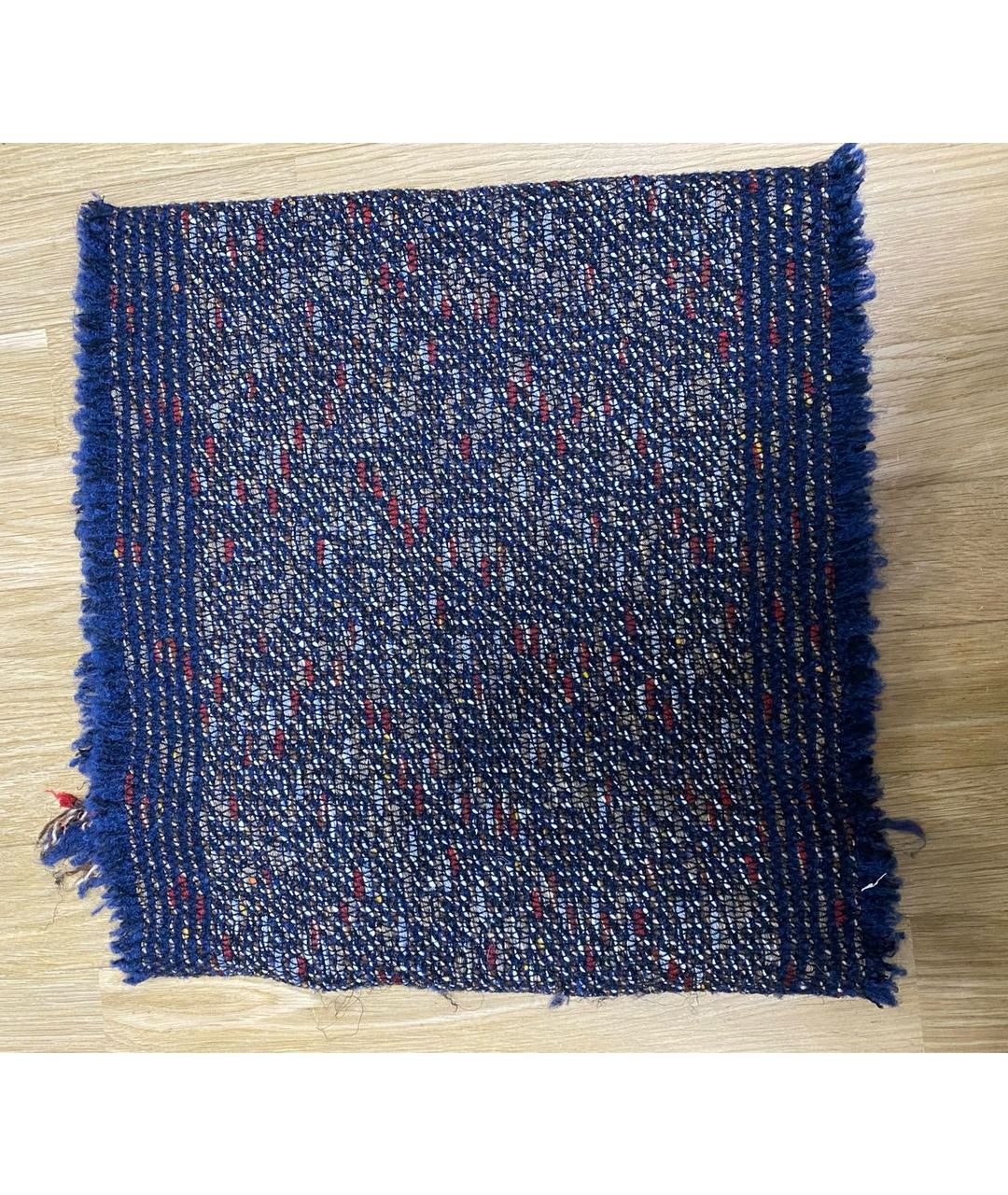 CHANEL PRE-OWNED Синий шерстяной шарф, фото 3