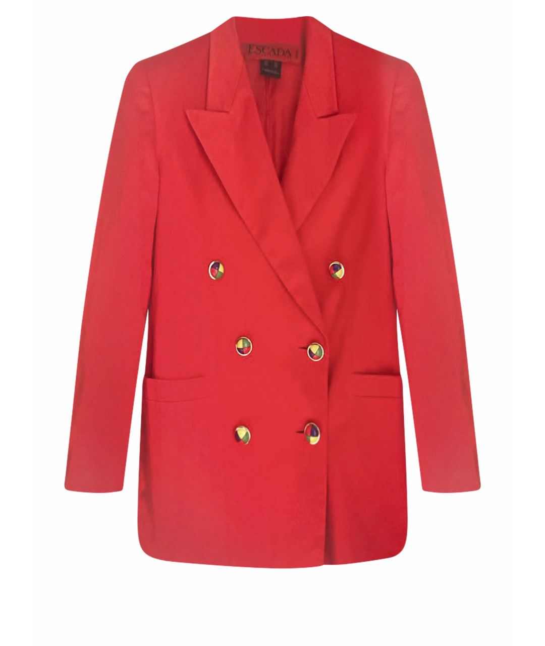 ESCADA Красный хлопковый жакет/пиджак, фото 1