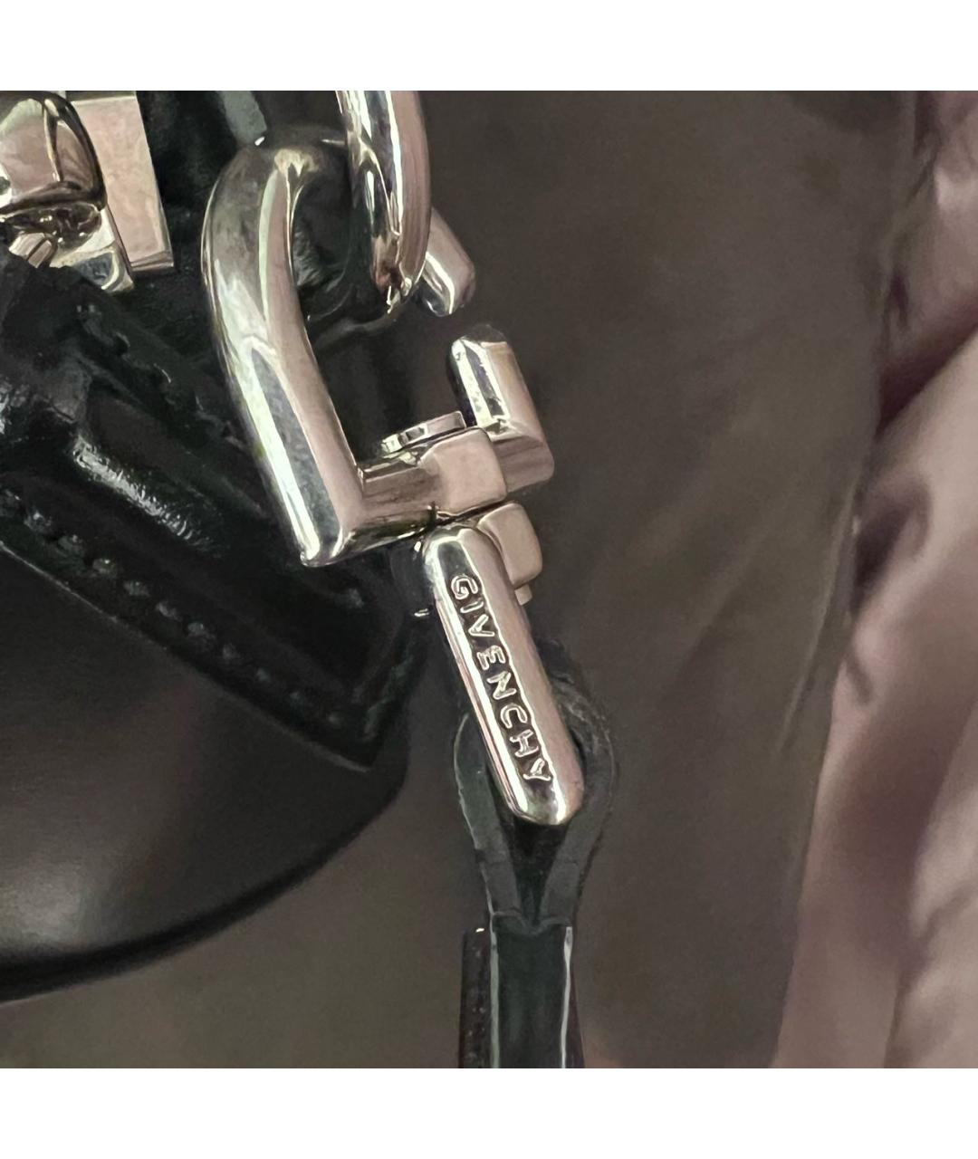 GIVENCHY Черная кожаная сумка с короткими ручками, фото 6