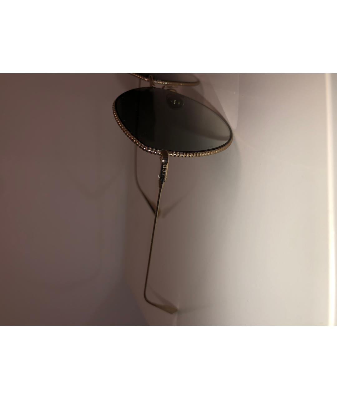 CHRISTIAN DIOR Голубые металлические солнцезащитные очки, фото 3