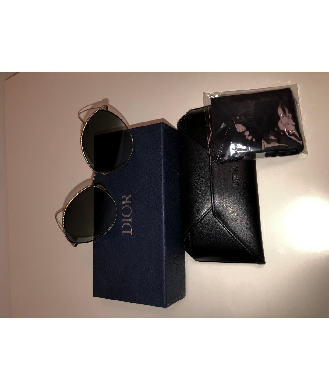 CHRISTIAN DIOR Голубые металлические солнцезащитные очки, фото 5