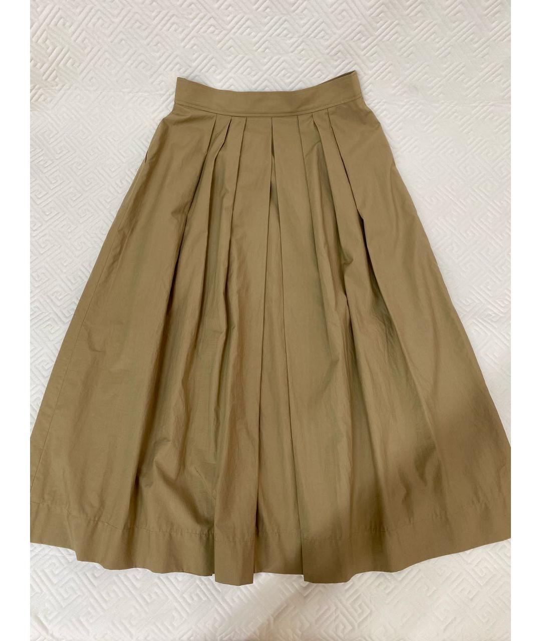 ESCADA Бежевая хлопковая юбка макси, фото 2