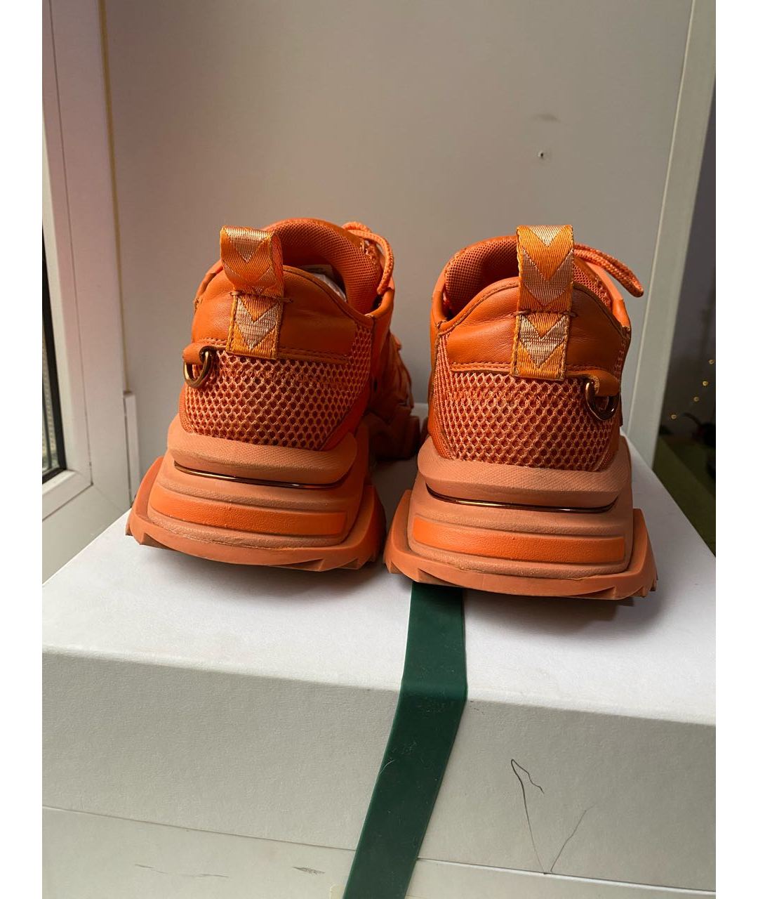 CALVIN KLEIN 205W39NYC Оранжевое низкие кроссовки / кеды, фото 5