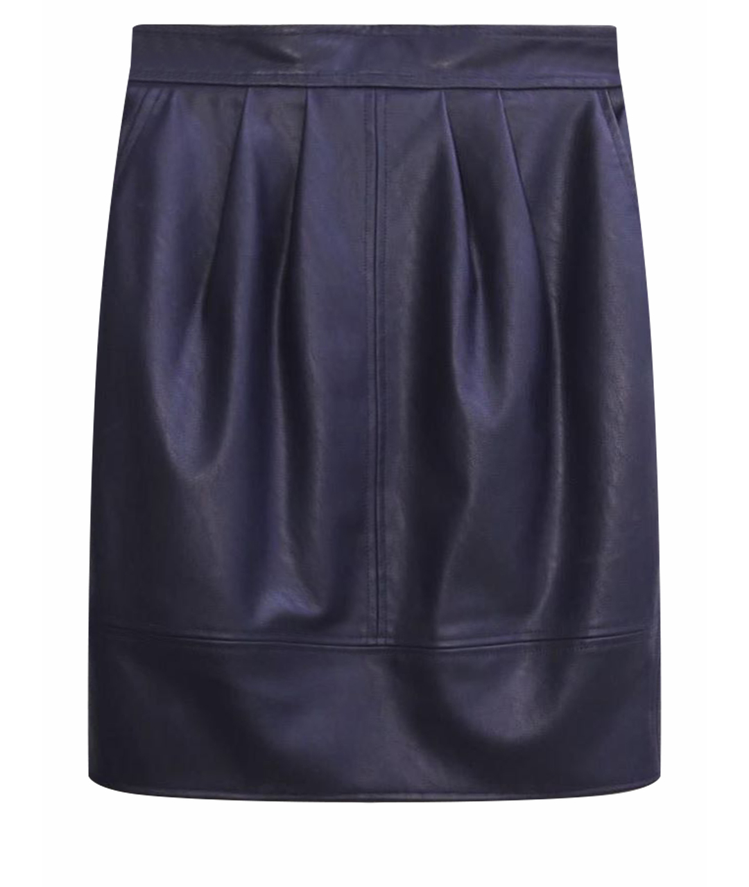 ELISABETTA FRANCHI Темно-синяя юбка миди, фото 1