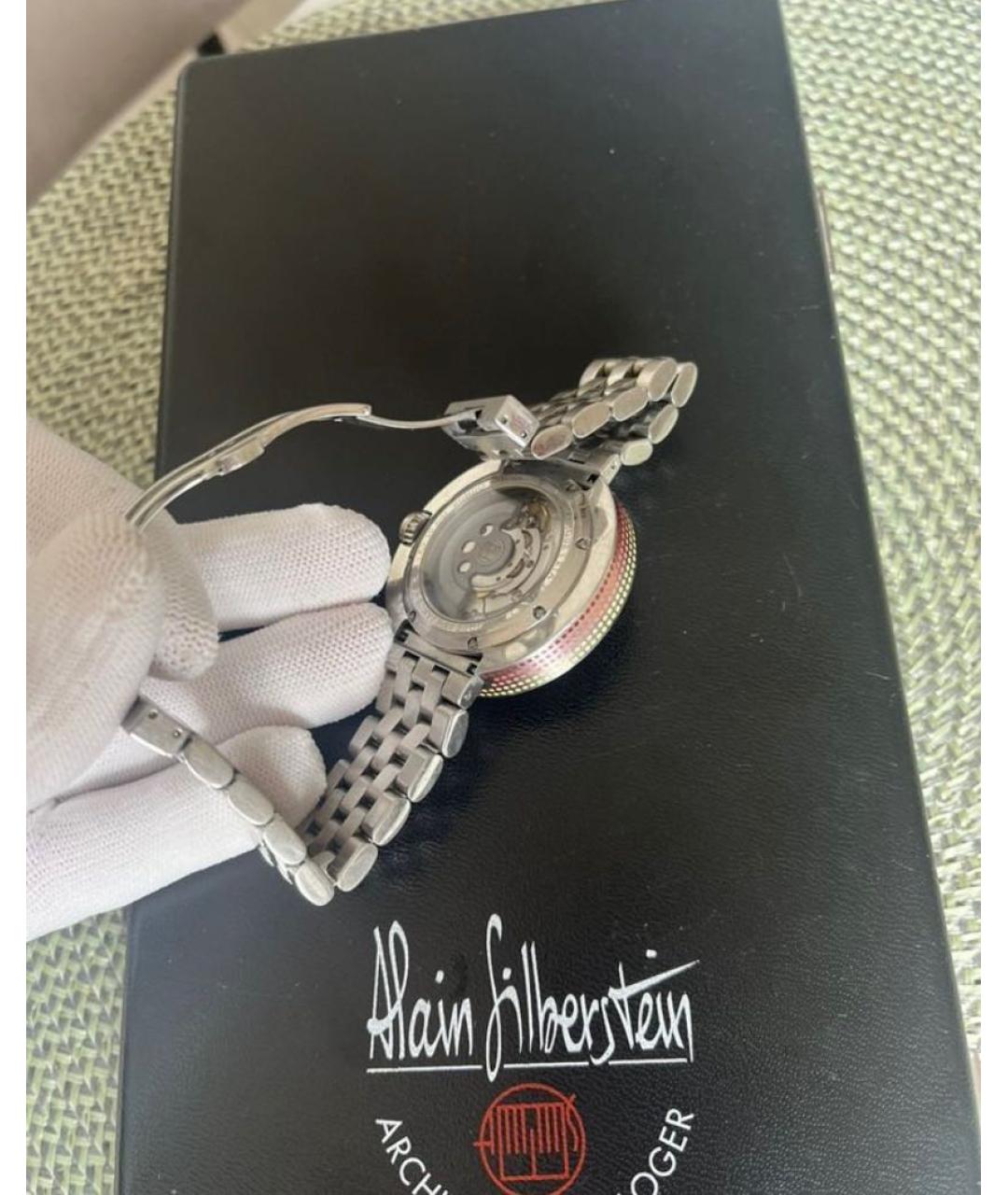 Alain Silberstein Серебряные часы из экзотической кожи, фото 4