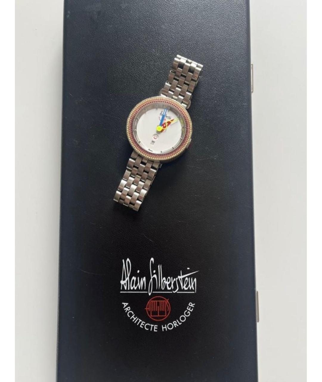 Alain Silberstein Серебряные часы из экзотической кожи, фото 6