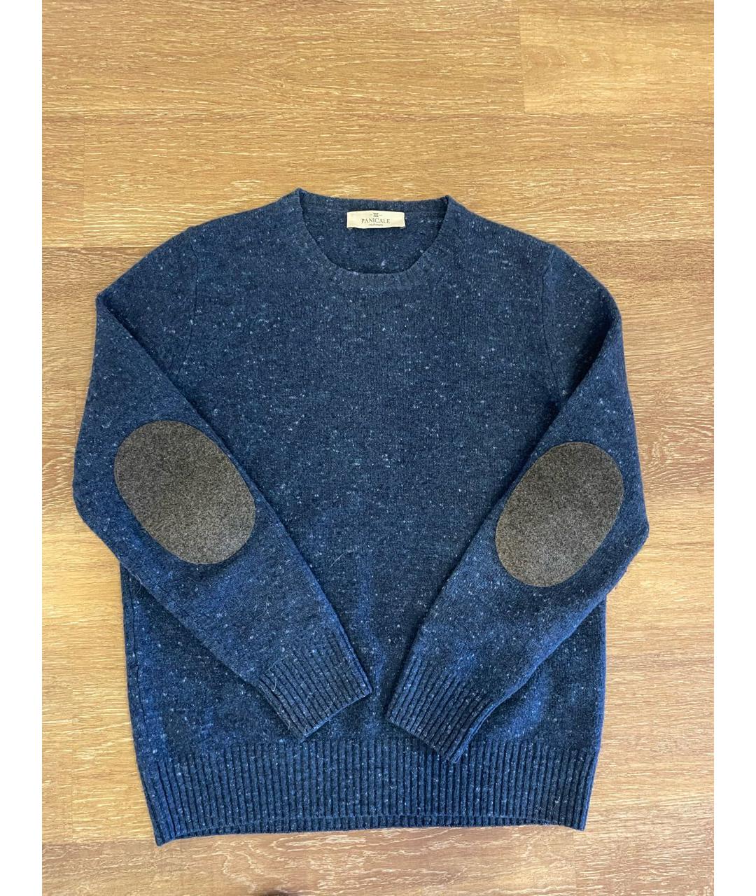 PANICALE Синий кашемировый джемпер / свитер, фото 3