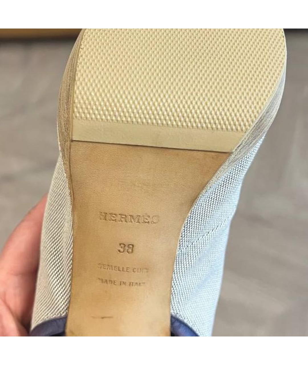 HERMES Мульти босоножки, фото 5