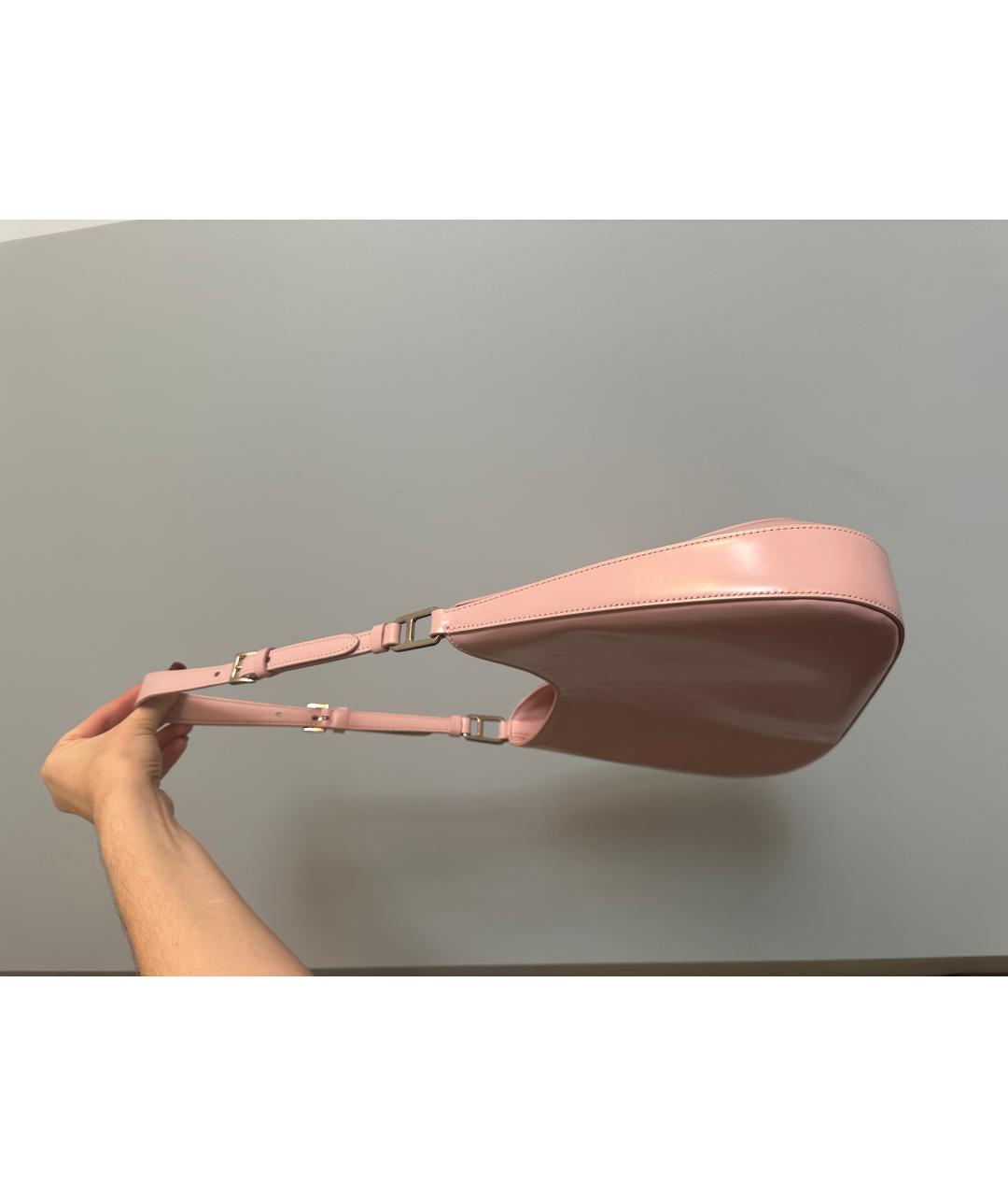 PRADA Розовая сумка через плечо из лакированной кожи, фото 2