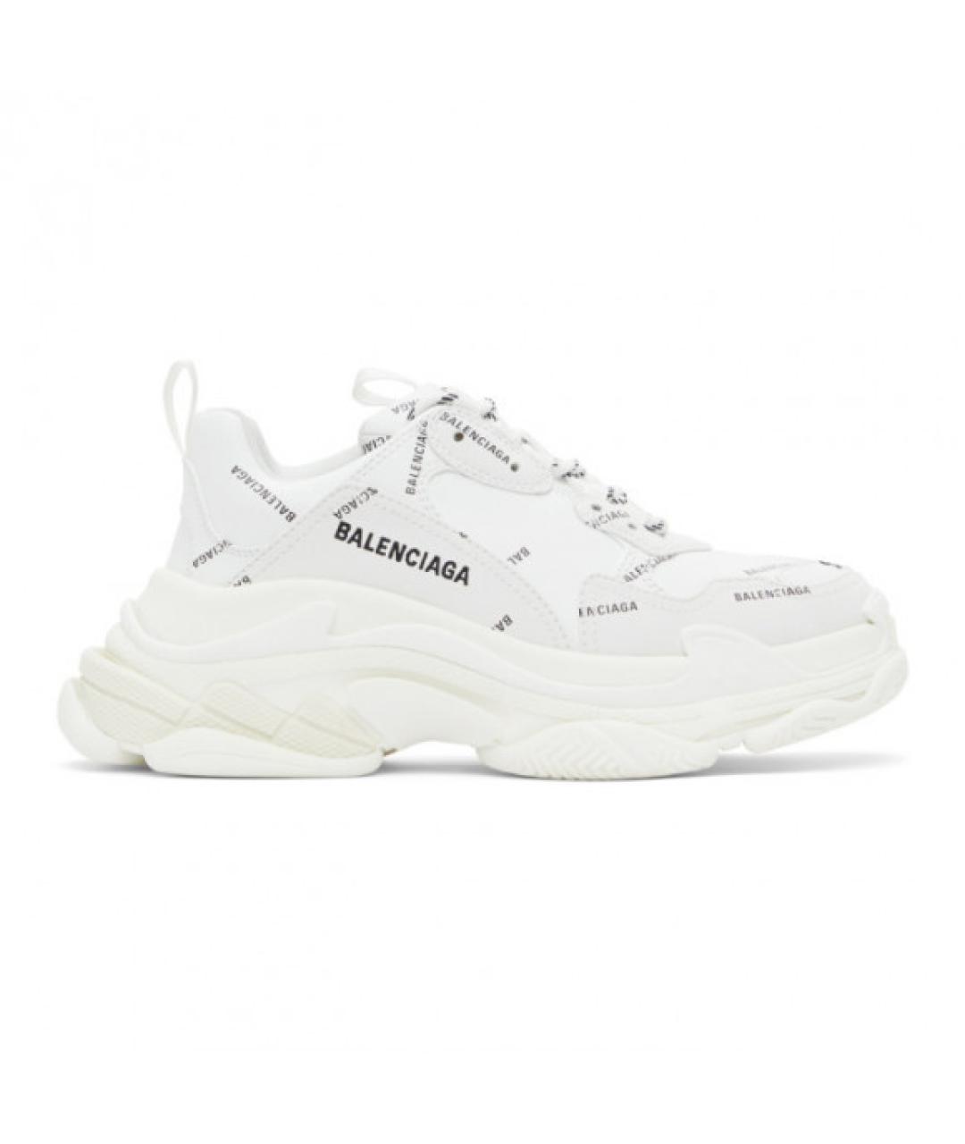 BALENCIAGA Белые кожаные кроссовки для женщин – купить в интернет ...