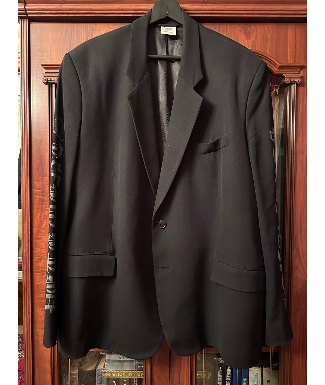 VETEMENTS Черный шерстяной пиджак, фото 6