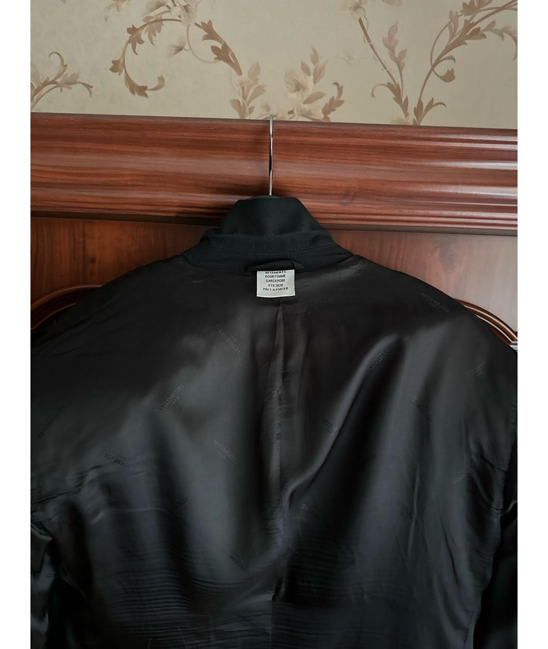VETEMENTS Черный шерстяной пиджак, фото 3