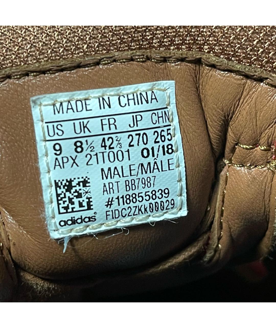 ADIDAS X RAF SIMONS Красные текстильные низкие кроссовки / кеды, фото 7