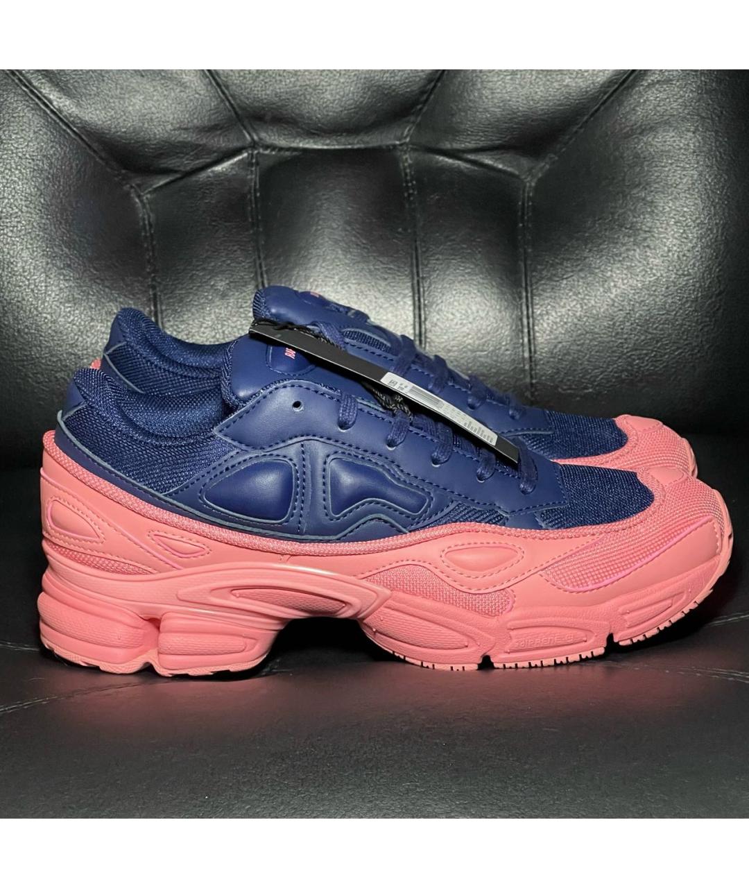 ADIDAS X RAF SIMONS Коралловые текстильные низкие кроссовки / кеды, фото 9