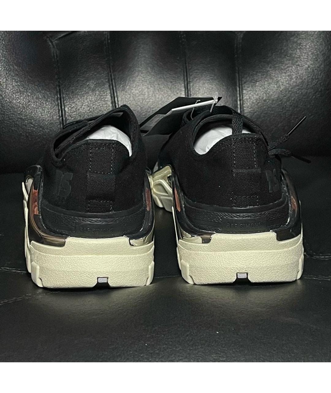 ADIDAS X RAF SIMONS Черные текстильные низкие кроссовки / кеды, фото 2