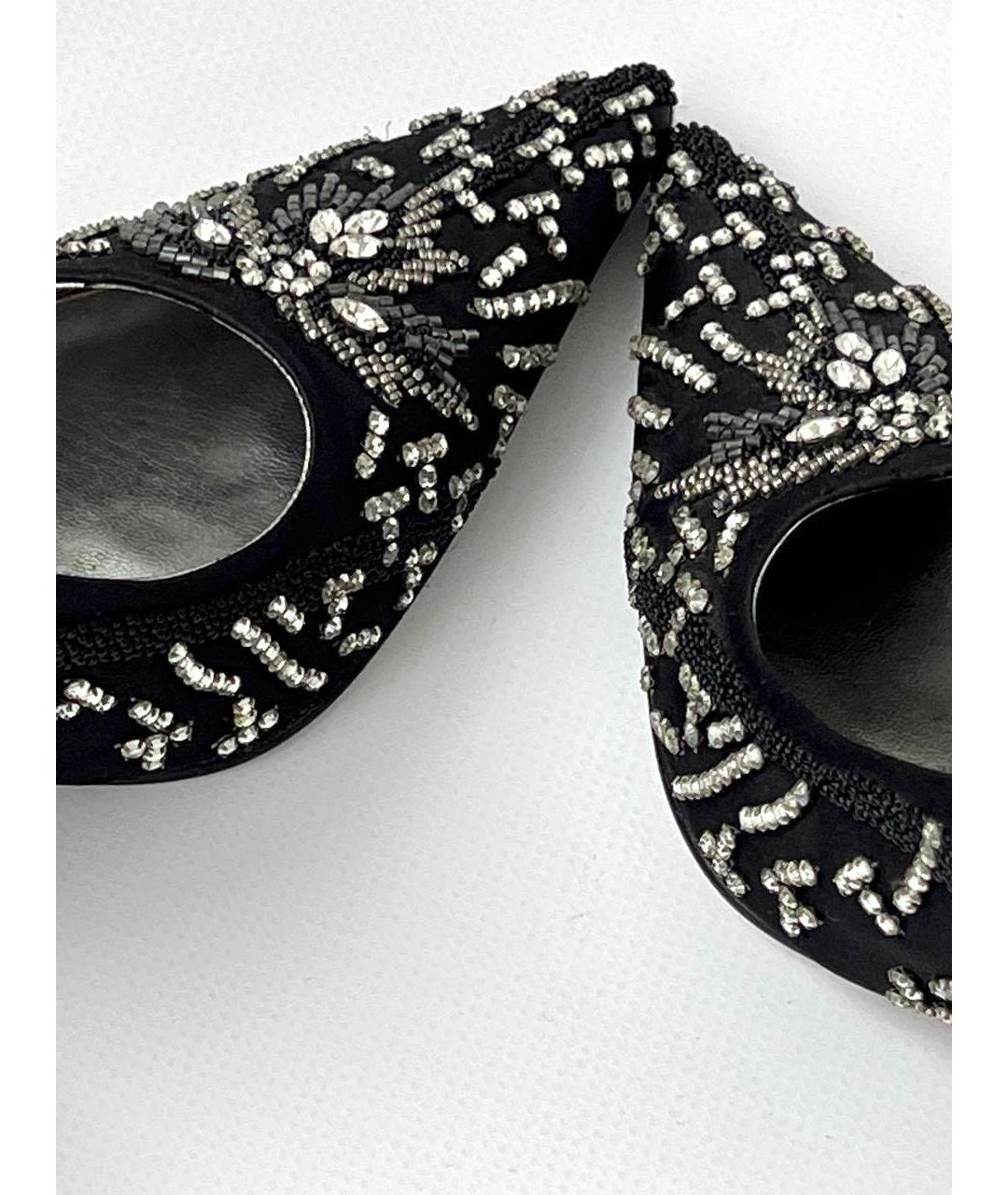 DOLCE&GABBANA Черные текстильные туфли, фото 5