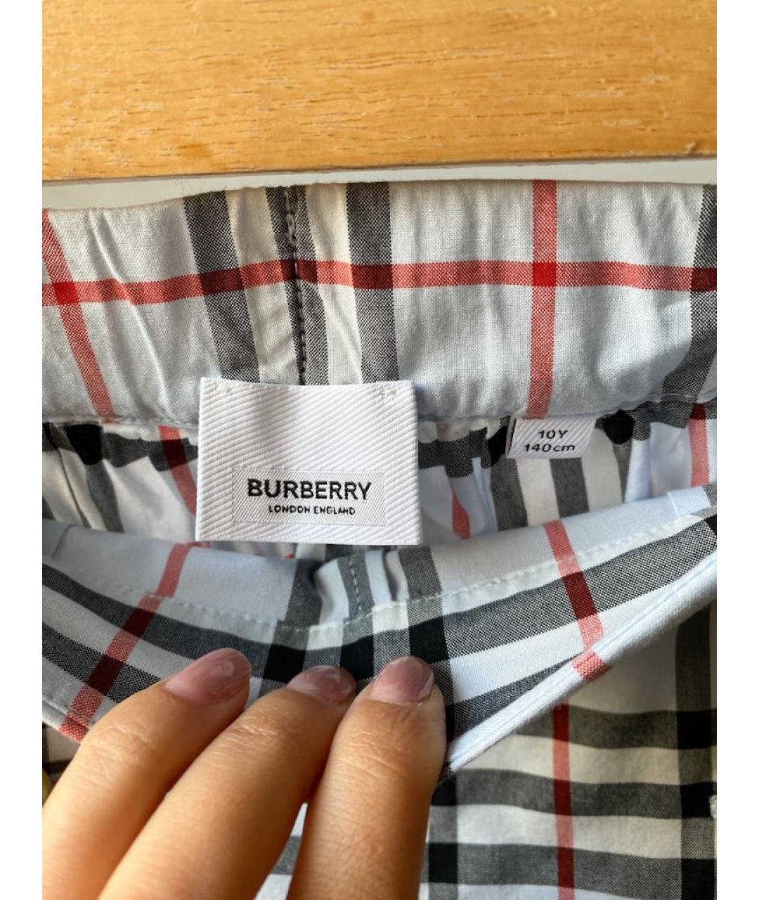 BURBERRY Хлопковые брюки и шорты, фото 4